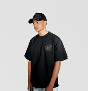 tee shirt torom noir , vus 3/4