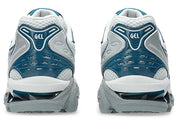 Chaussure ASICS Gel-Kayano 14 coloris Piedmont Grey / Sheet Rock, sneaker  pour confort et stabilité, vue arrière