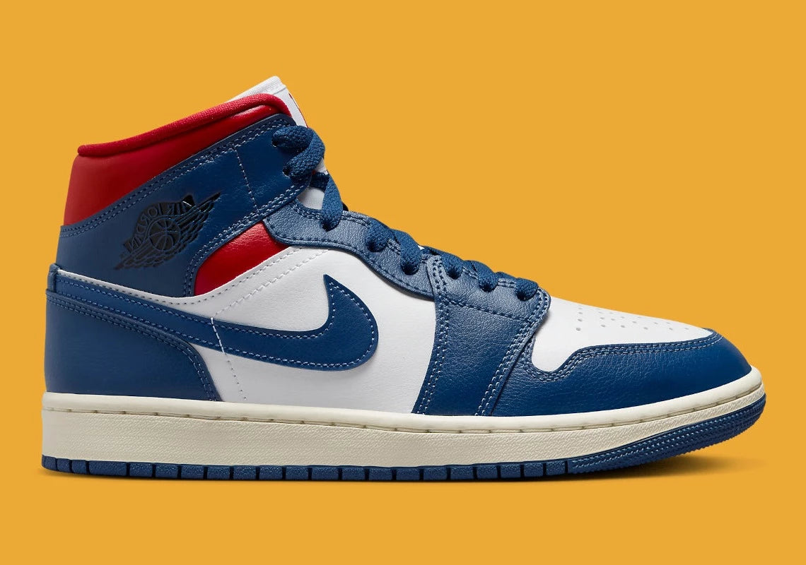 Jordan Mid French Blue Gym Red – GlobalSneakers