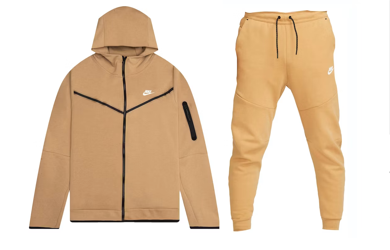 新品 Nike Tech Fleece Gold/Sail XL セットアップ Nike Sportswear Tech Fleece Hoodie & Joggers Set Elemental Gold