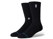 Stance NBA Logoman ST QTR Noir – chaussettes NBA courtes en coton premium avec logo officiel, vue de coter