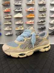 Lacets Fluffy pour personnaliser vos chaussures – style streetwear, bleu