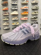 Lacets Fluffy pour personnaliser vos chaussures – style streetwear, violet