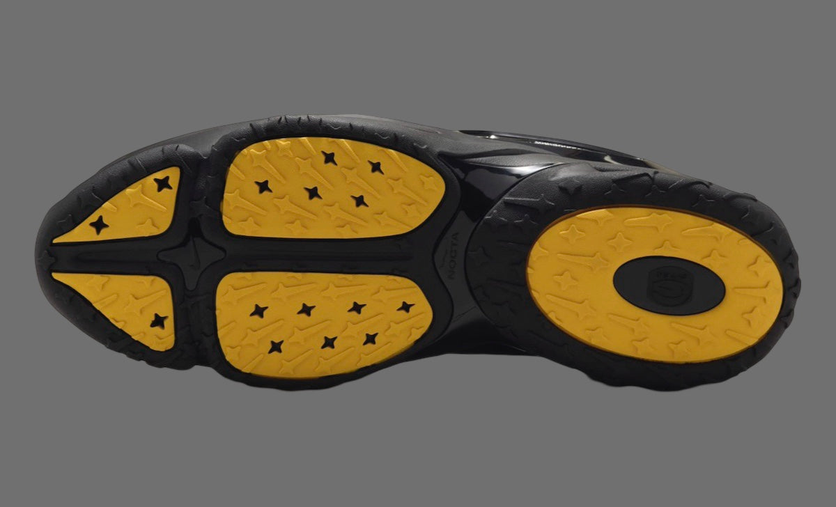 Nike Hot Step 2 Drake NOCTA Black – sneaker noire issue de la collaboration Nike x Drake, design premium et technologie Air, vue de la semelle