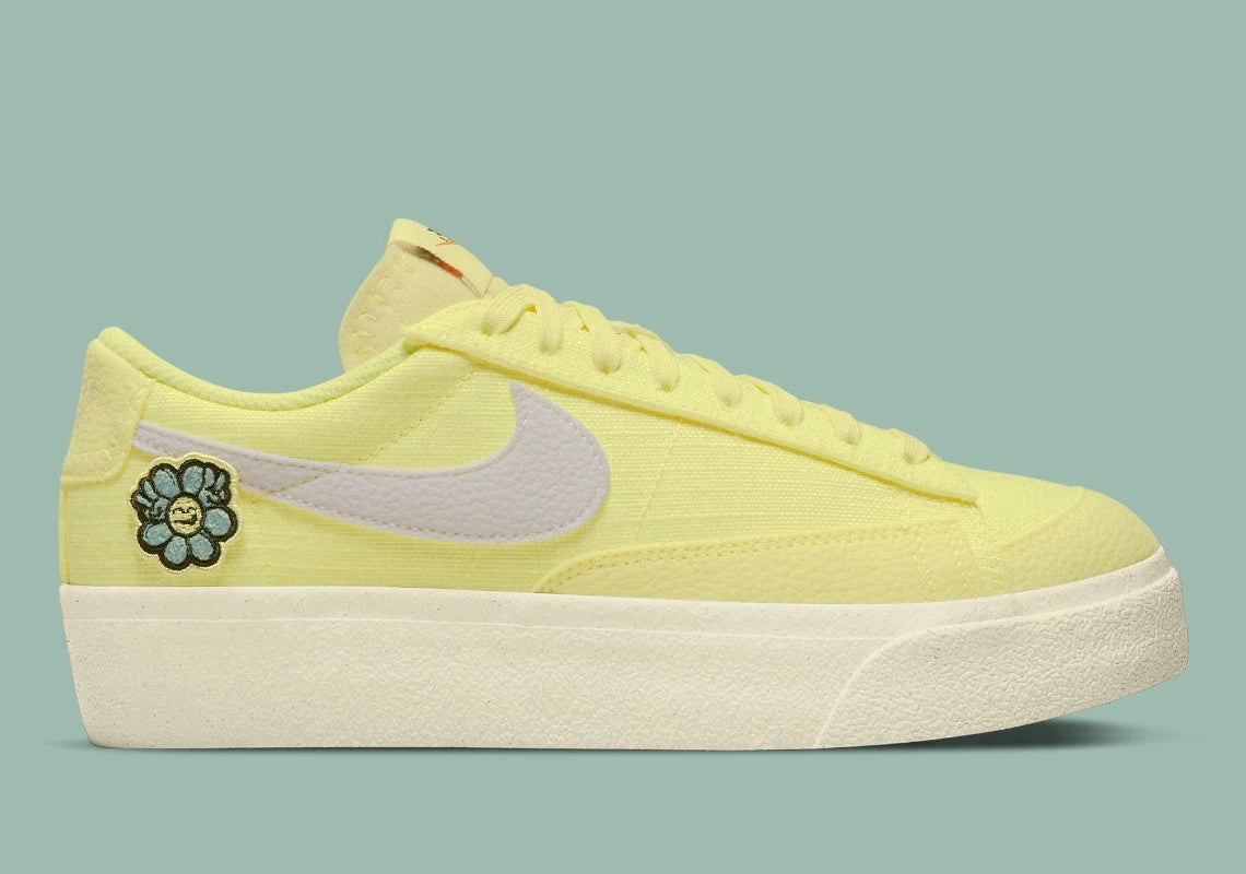 Nike blazer low jaune sales