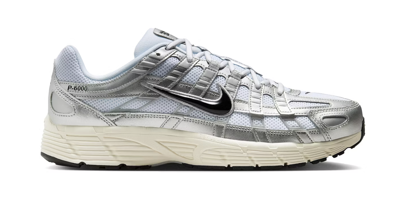 Nike P-6000 White Metallic Silver Flat Silver Black – GlobalSneakers
