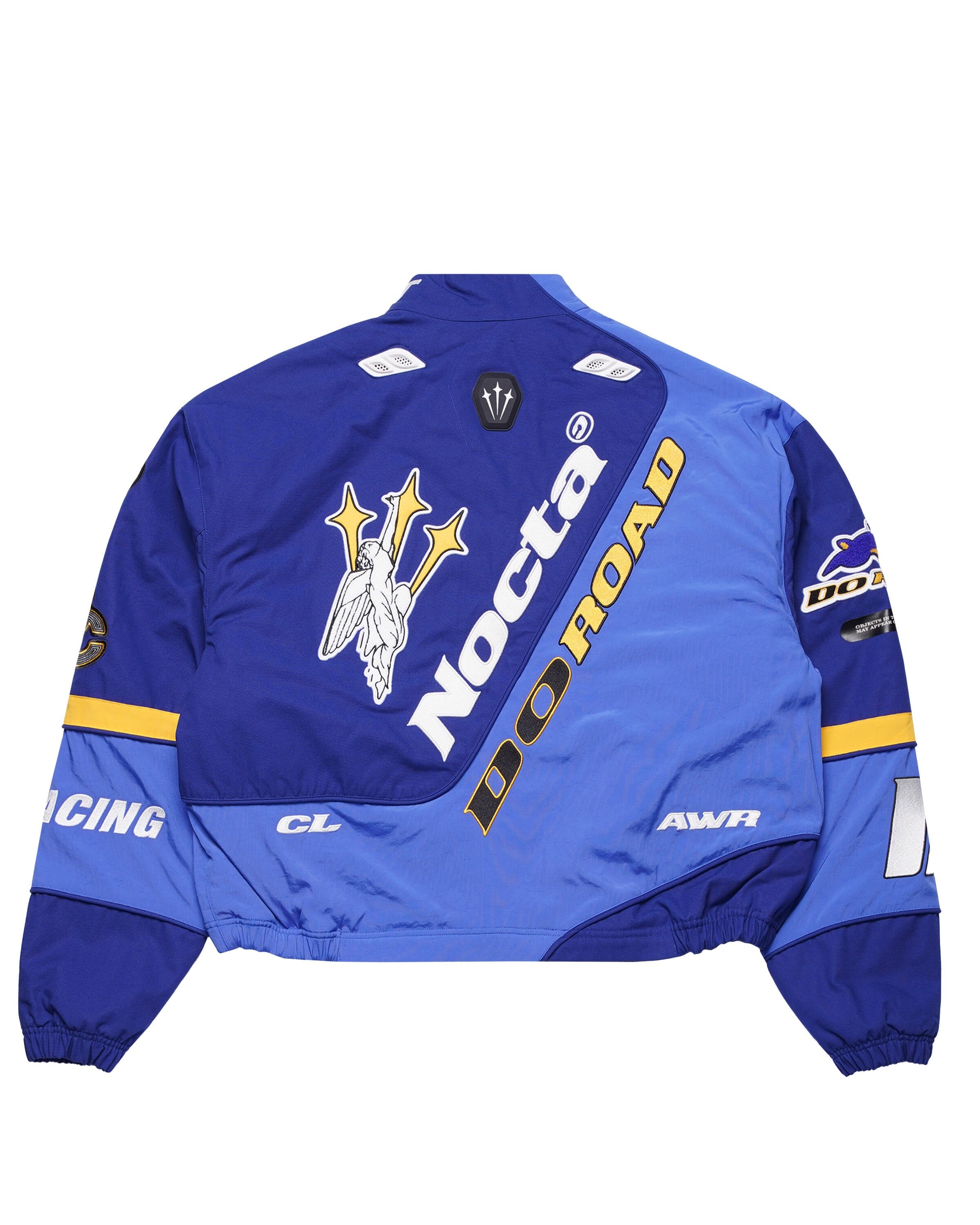 Nike x NOCTA L’Art Racing Jacket Deep Royal Blue Racer Blue Phantom – veste streetwear premium, vue de dos