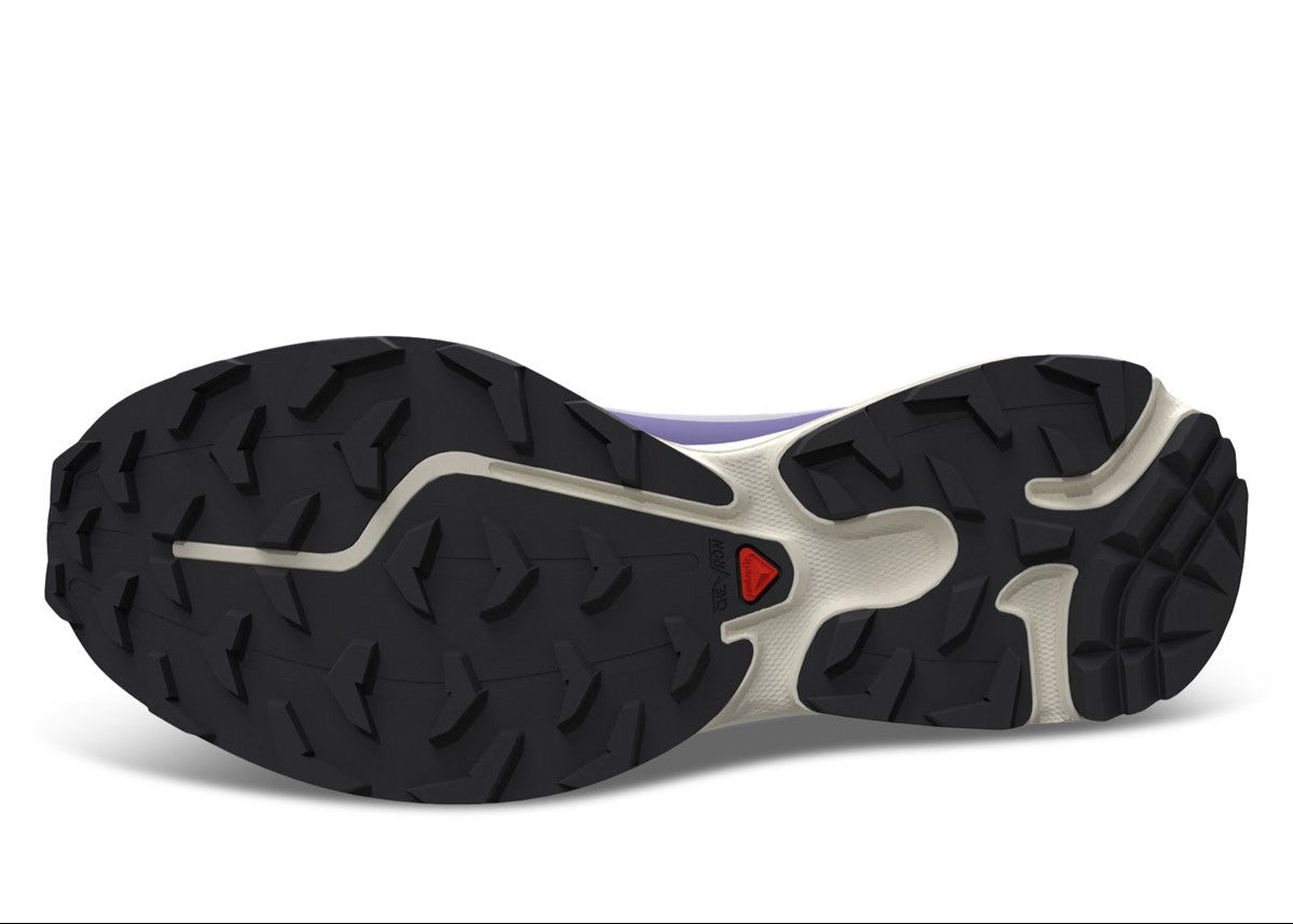 Chaussure de trail lSalomon XT-6 Violet Heather , semelle légère et confortable , vue du dessous