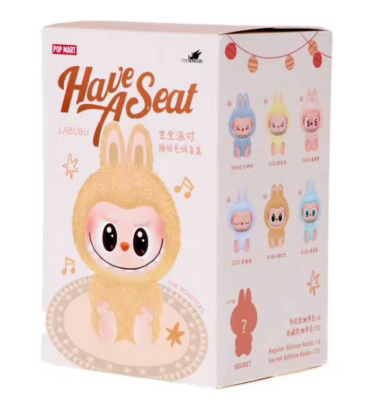 Pop Mart Labubu The Monsters Have a Seat Vinyl Plush Single Blind