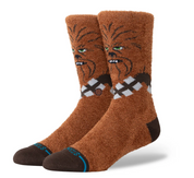 Stance Chewie Crew – chaussettes Star Wars en coton premium avec design inspiré de Chewbacca, coupe mi-mollet , vue de coter
