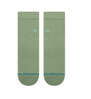 Stance Icon 1 Pack – chaussettes crew en coton premium avec logo Icon discret, 1 paire par pack , vue de face