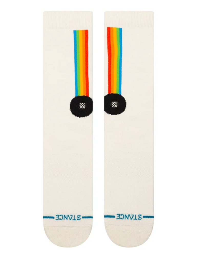 Stance Aperture Crew – chaussettes crew en coton premium avec design graphique moderne et confort renforcé, vue de face