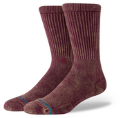 Stance Icon Dyed Crew – chaussettes mi-mollet en coton premium avec effet tie-dye et logo Icon, vue de coter