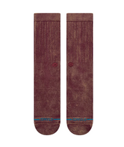 Stance Icon Dyed Crew – chaussettes mi-mollet en coton premium avec effet tie-dye et logo Icon, vue de face