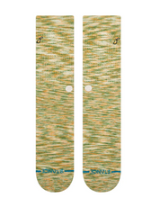 Stance Interstellar Crew – chaussettes mi-mollet coton premium au design cosmique et logo Stance, vue de face