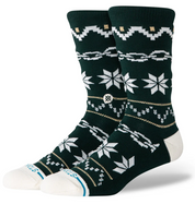 Stance Break The Seasons Crew – chaussettes mi-mollet coton premium au design graphique inspiré des saisons, vue de coter