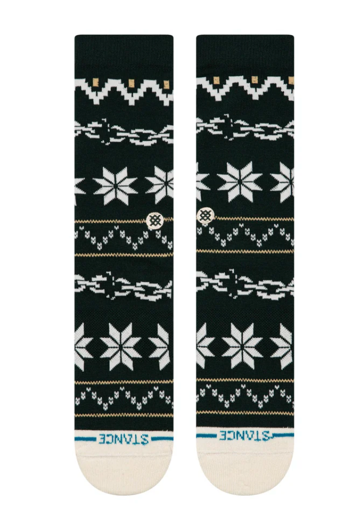 Stance Break The Seasons Crew – chaussettes mi-mollet coton premium au design graphique inspiré des saisons, vue de face