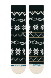 Stance Break The Seasons Crew – chaussettes mi-mollet coton premium au design graphique inspiré des saisons, vue de face
