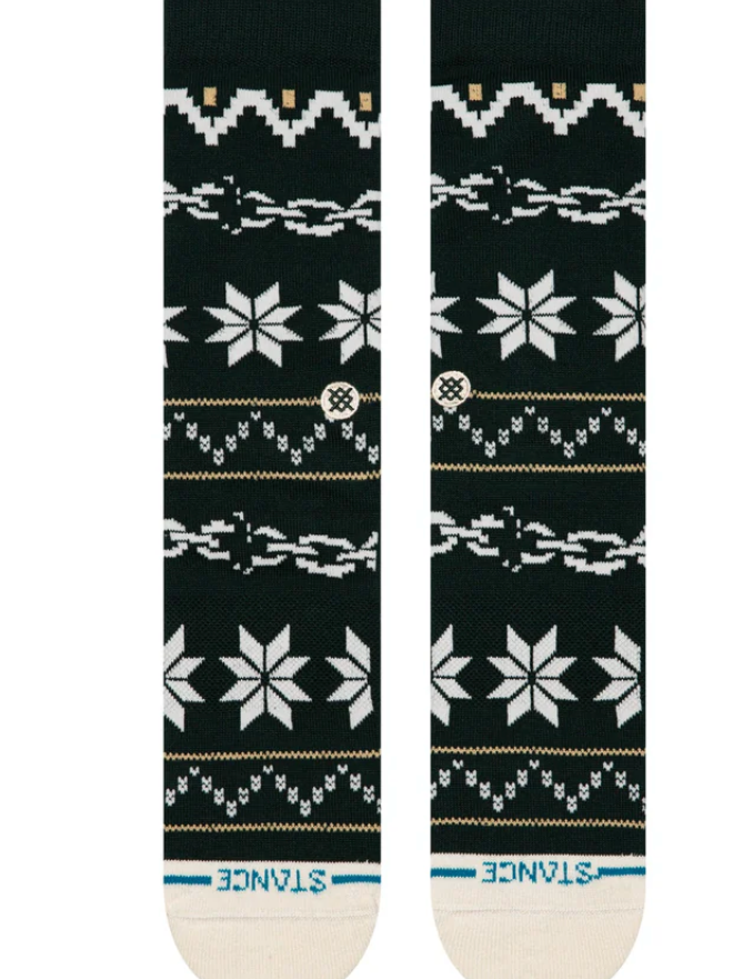 Stance Break The Seasons Crew – chaussettes mi-mollet coton premium au design graphique inspiré des saisons, vue de face