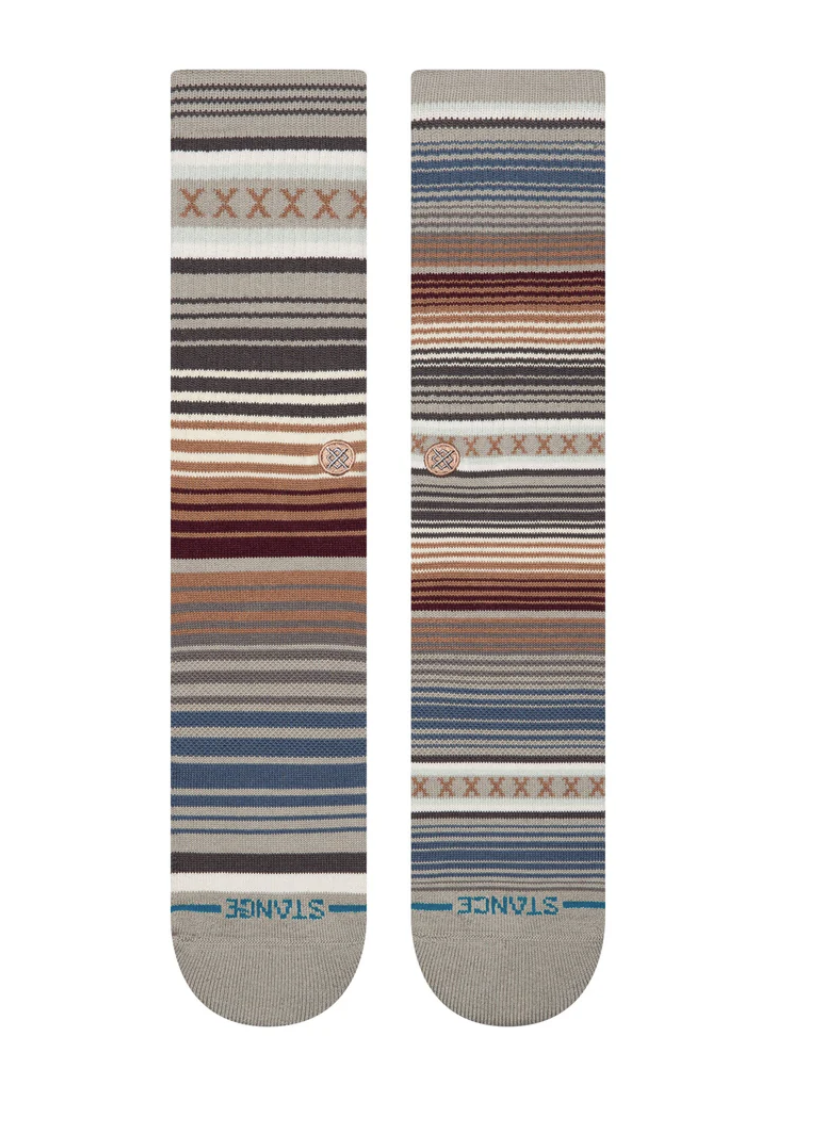 Stance Curren ST Crew – chaussettes crew en coton premium avec design minimaliste et confort renforcé , vue de face
