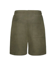 Short On The Ket Vert – short en coton premium vert uni avec cordon de serrage, vu de dos
