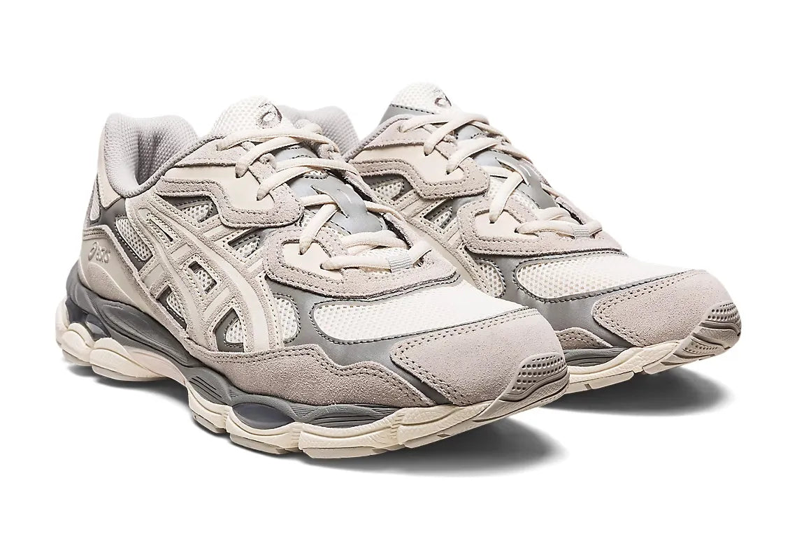 ASICS Gel-NYC Oyster Grey – sneaker rétro running moderne en mesh et cuir avec technologie GEL et coloris gris neutre