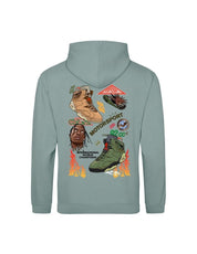 ENCORE Sneakers X RVCREA - Hoodie - TVS AJ6 "British Khaki Olive" (DUSTY GREEN)