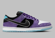 chaussure de ville Nike SB Dunk Low Hayley Wilson  , noir , violet , blanc , bleu , semelle confortable , vue de profil