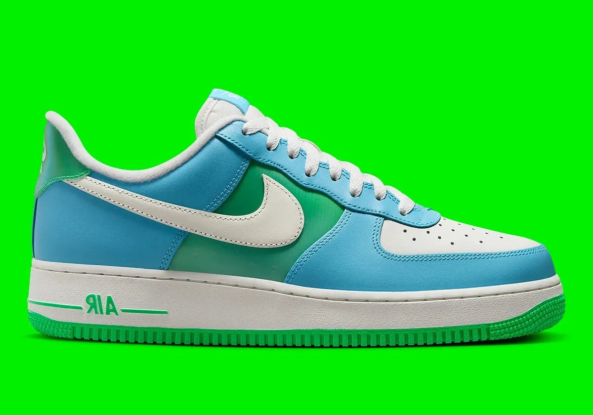 Nike Air Force 1 Low 07 Aquarius Blue Vapor Green GlobalSneakers
