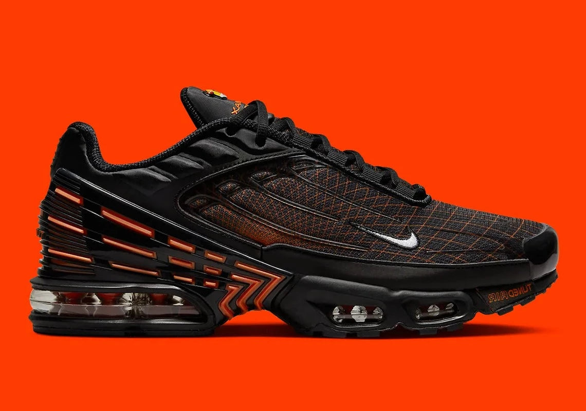 Nike Air Max Plus 3 Black Orange Spirograph