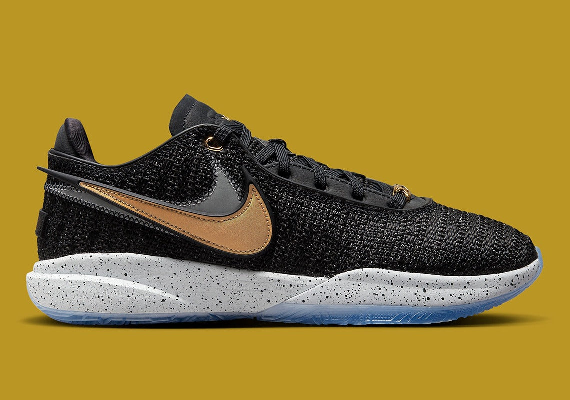 nike lebron gold black