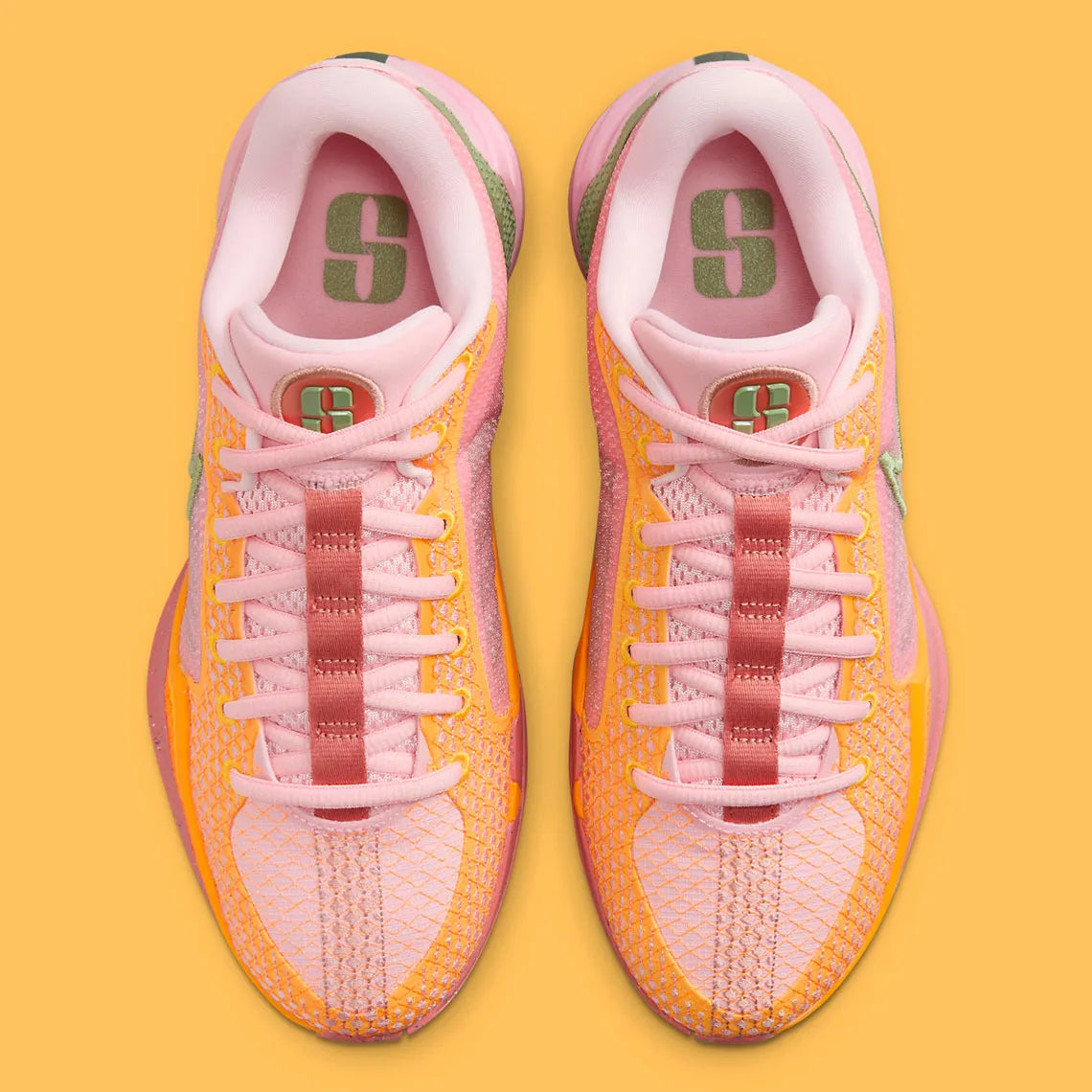 Nike sabrina 1 rose vu de haut
