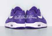 Chaussure de ville air max 1 supreme violet, blanc, semelle confortable, vue de l'arrière
