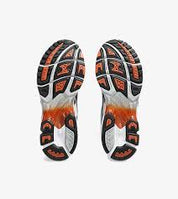ASICS Gel-Kayano 14 White Piquant Orange – sneaker blanche mesh avec accents orange vif et amorti GEL