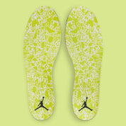 Semelle de la jumpman jack travis scott beige et jaune