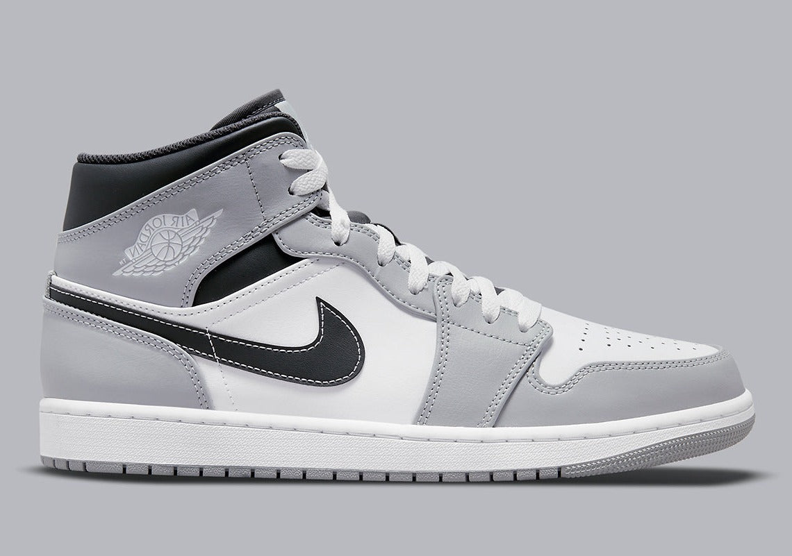 Air Jordan 1 Mid Light Smoke Gray Anthracite – GlobalSneakers