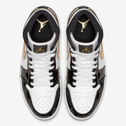 Air Jordan black and gold vu de dessus