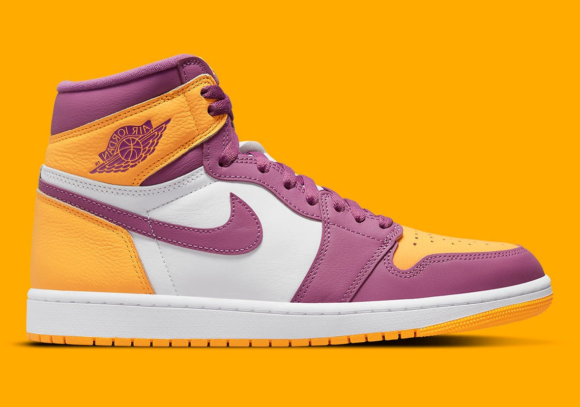 Orange Air Jordan Jaune Et Violet Air Jordan Retro High OG Brotherhood