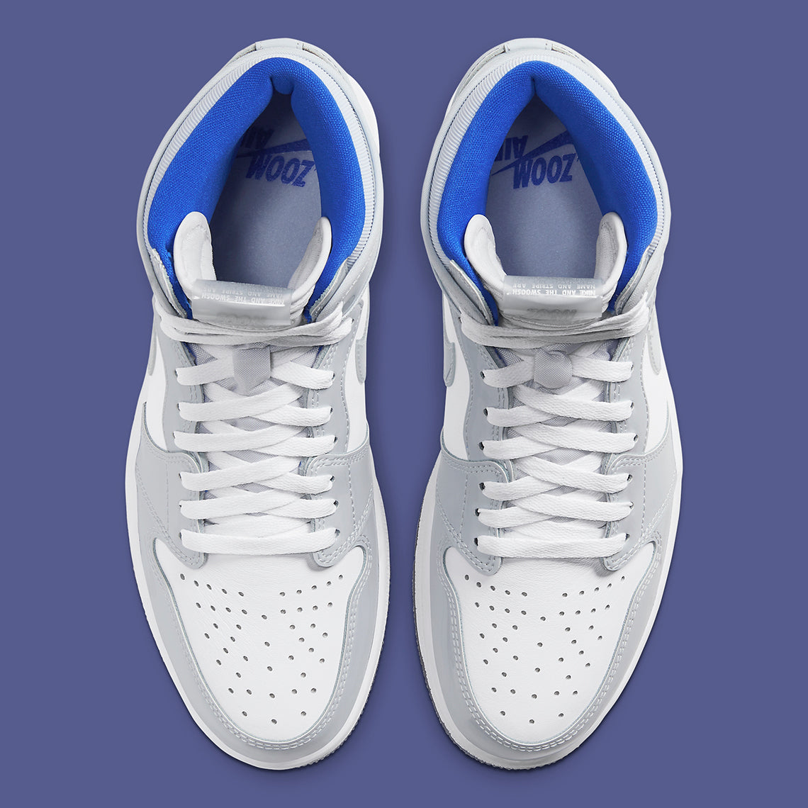 Air Jordan 1 Retro High Zoom White Racer Blue