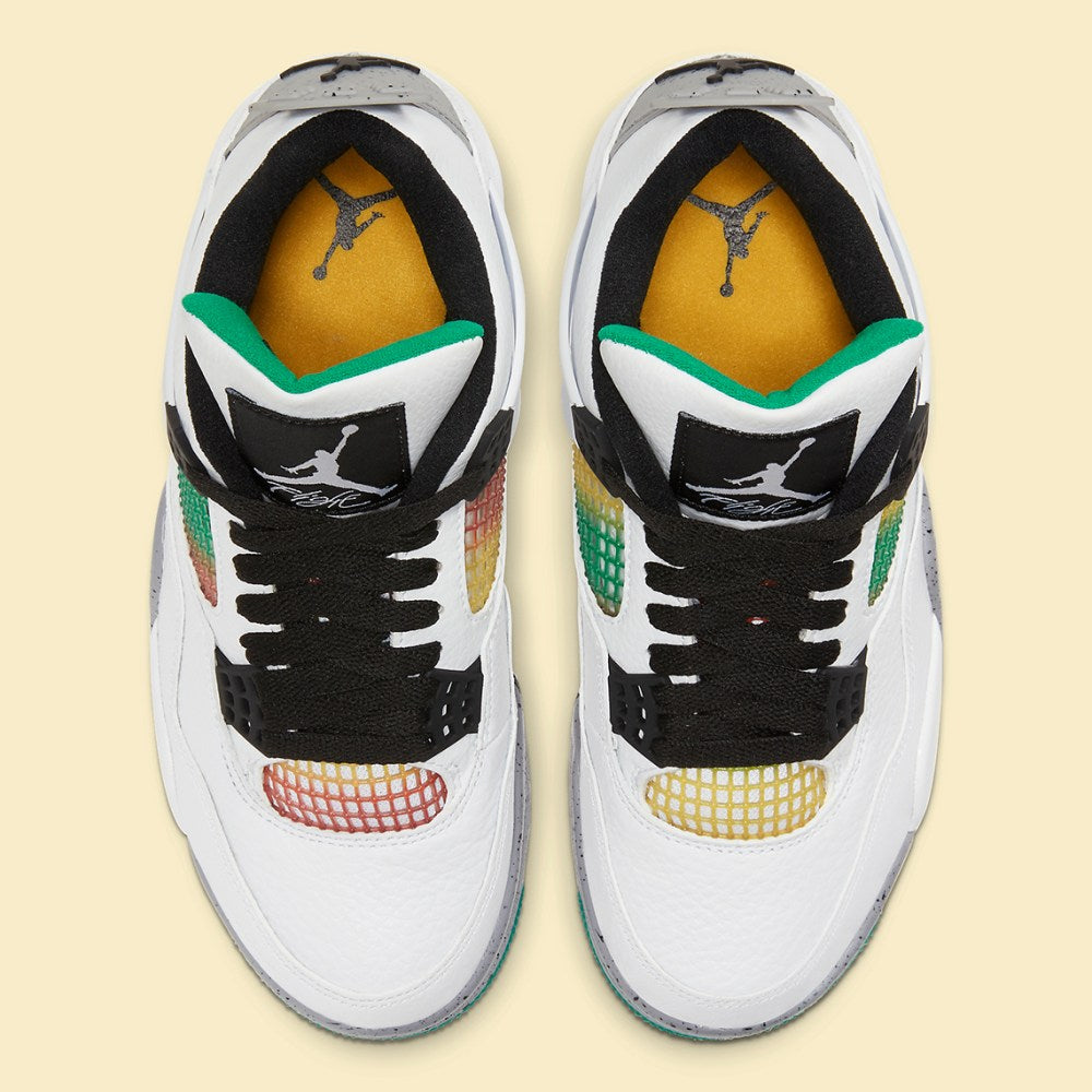 Air Jordan 4 Retro Lucid Green Rasta