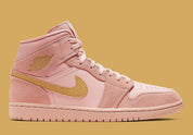 Jordan 1 Mid Coral Gold
