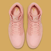 Jordan 1 Mid Coral Gold