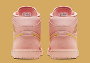 Jordan 1 Mid Coral Gold