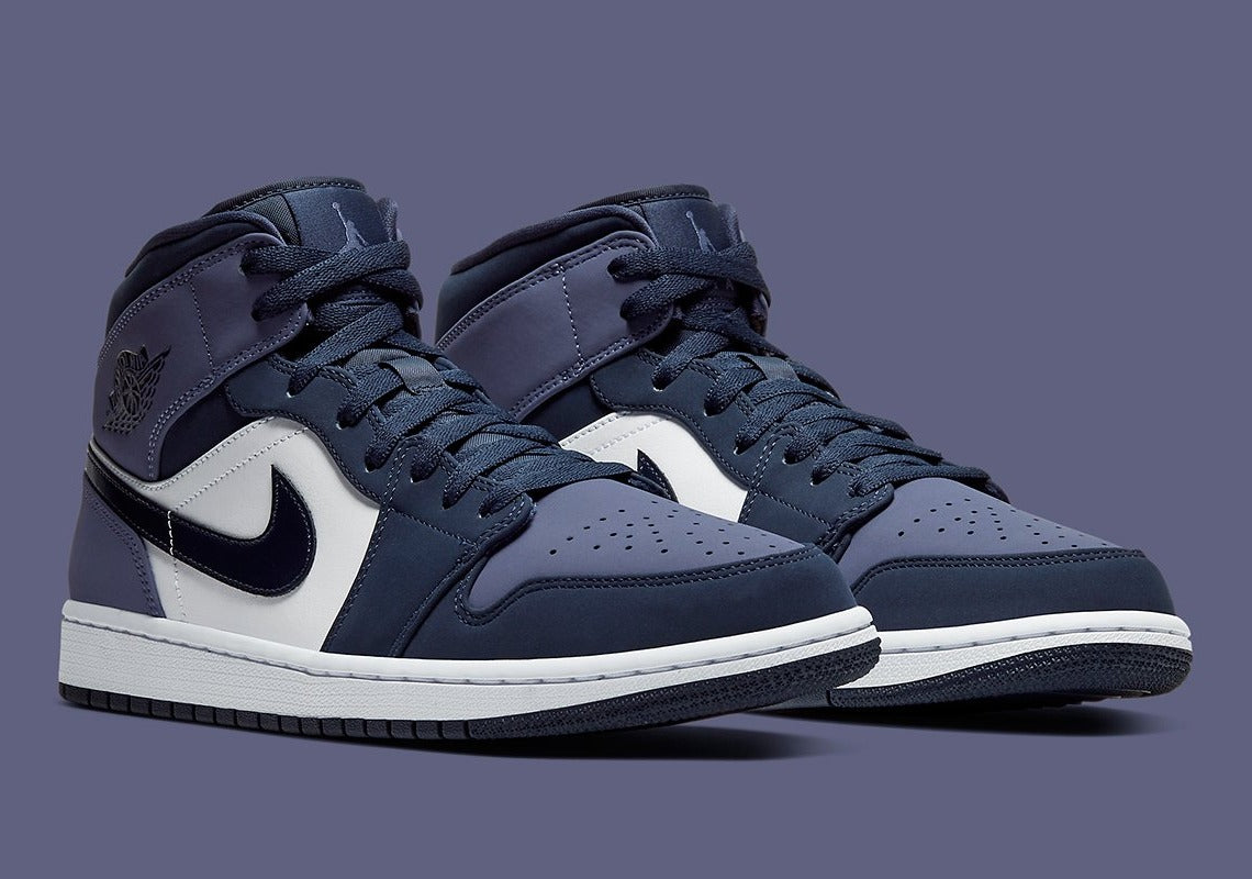 Jordan 1 Mid Obsidian Sanded Purple