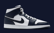 Jordan 1 Mid White Metallic Gold Obsidian