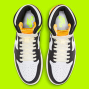 Jordan 1 Retro High White Black Volt University Gold
