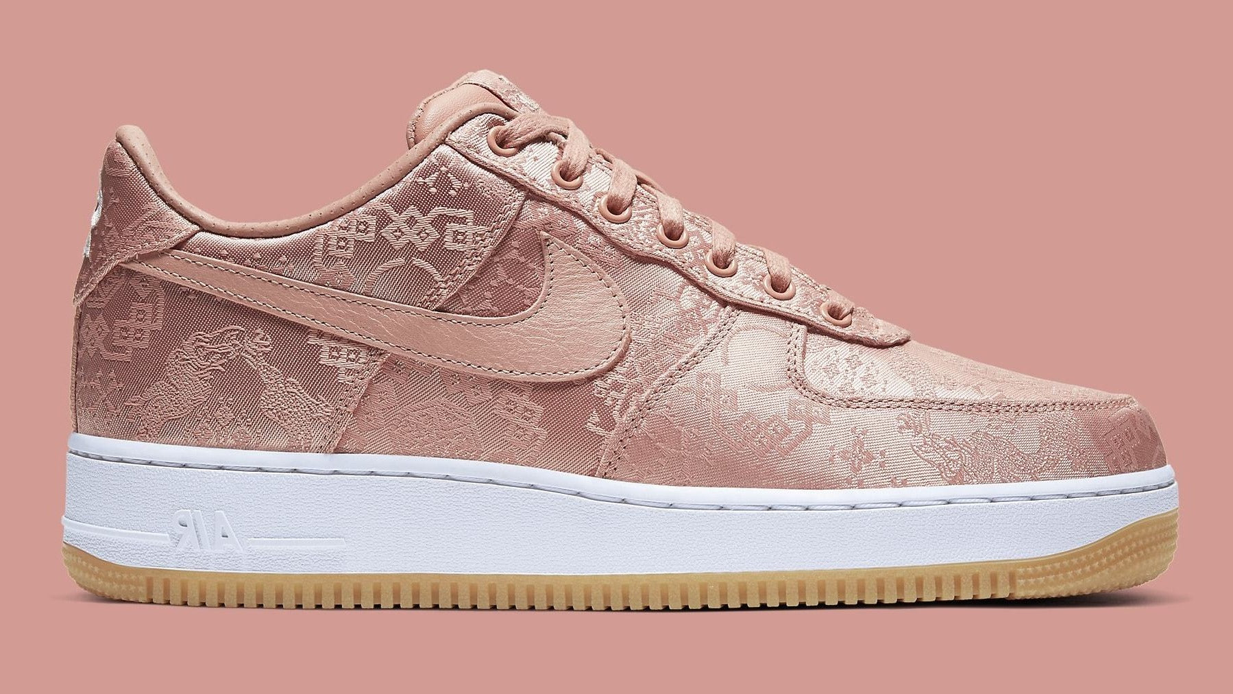 Nike Footwear Air Force Metallic Rose Gold Nike Air Force Low Clot