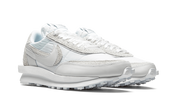 Nike LDWaffle sacai White Nylon – sneaker blanche en nylon avec double Swoosh et semelle empilée , vue de profil