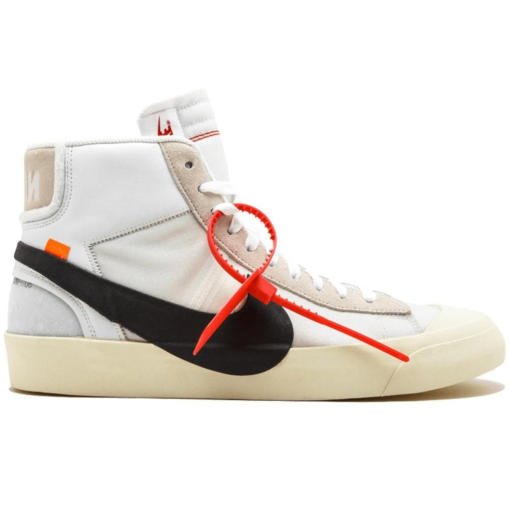 nike off white mid blazer black