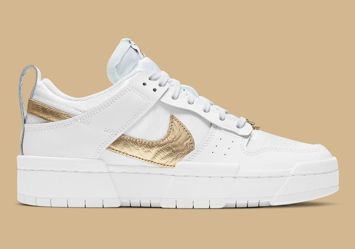 nike dunk low disrupt metallic gold